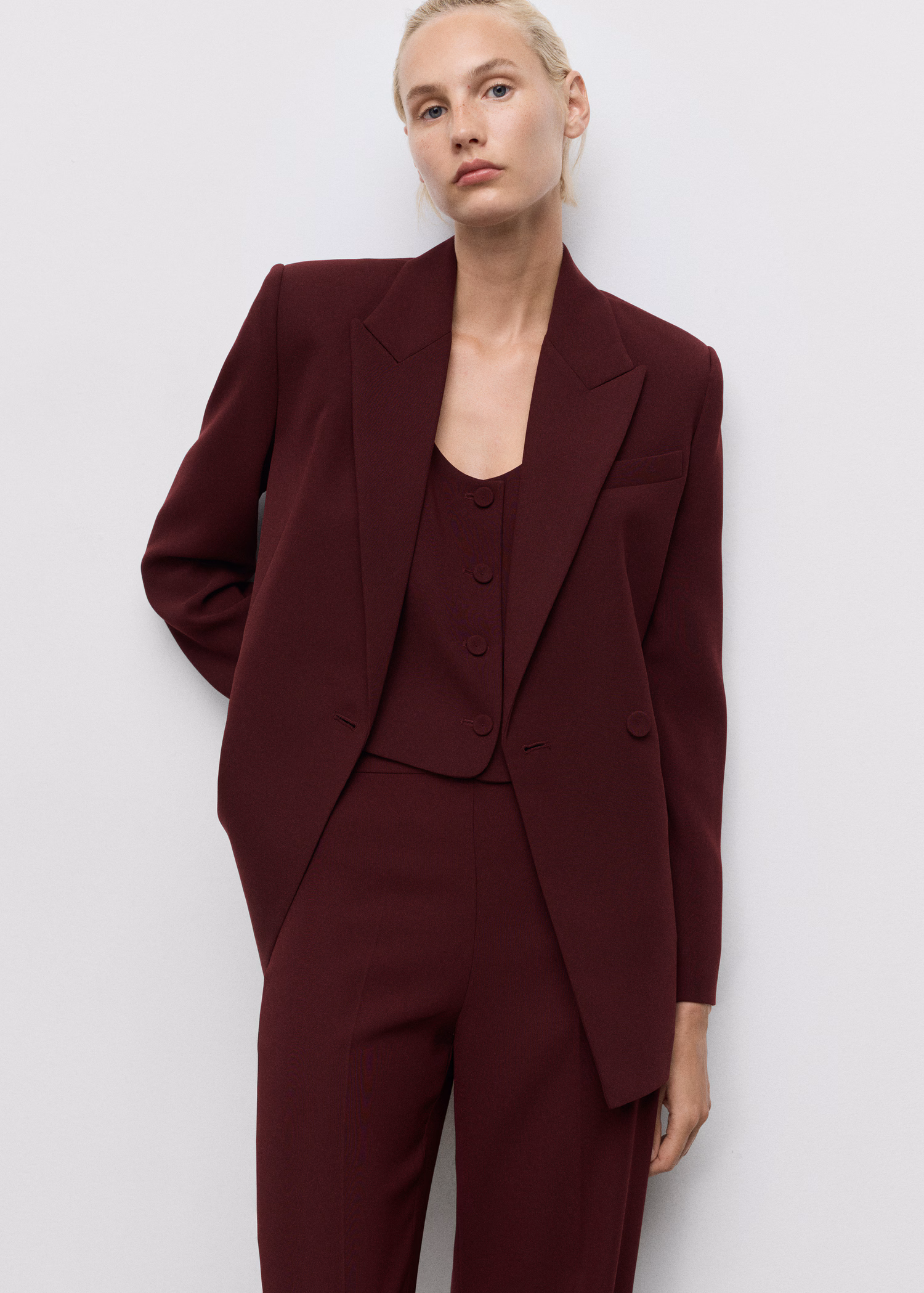 Burgundy Blazer 