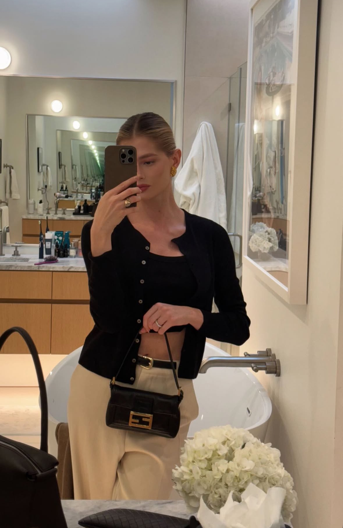 Mamma Baguette Black Small Bag